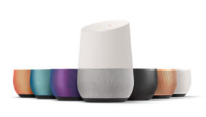 Google Home et ses différents coloris