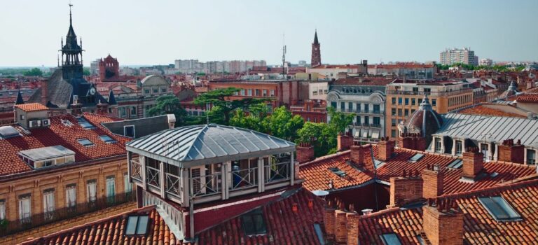 vue sur les toits à Toulouse
