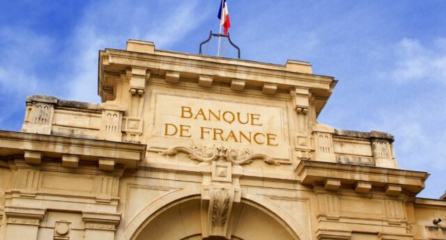 Façade de la Banque de France à Paris