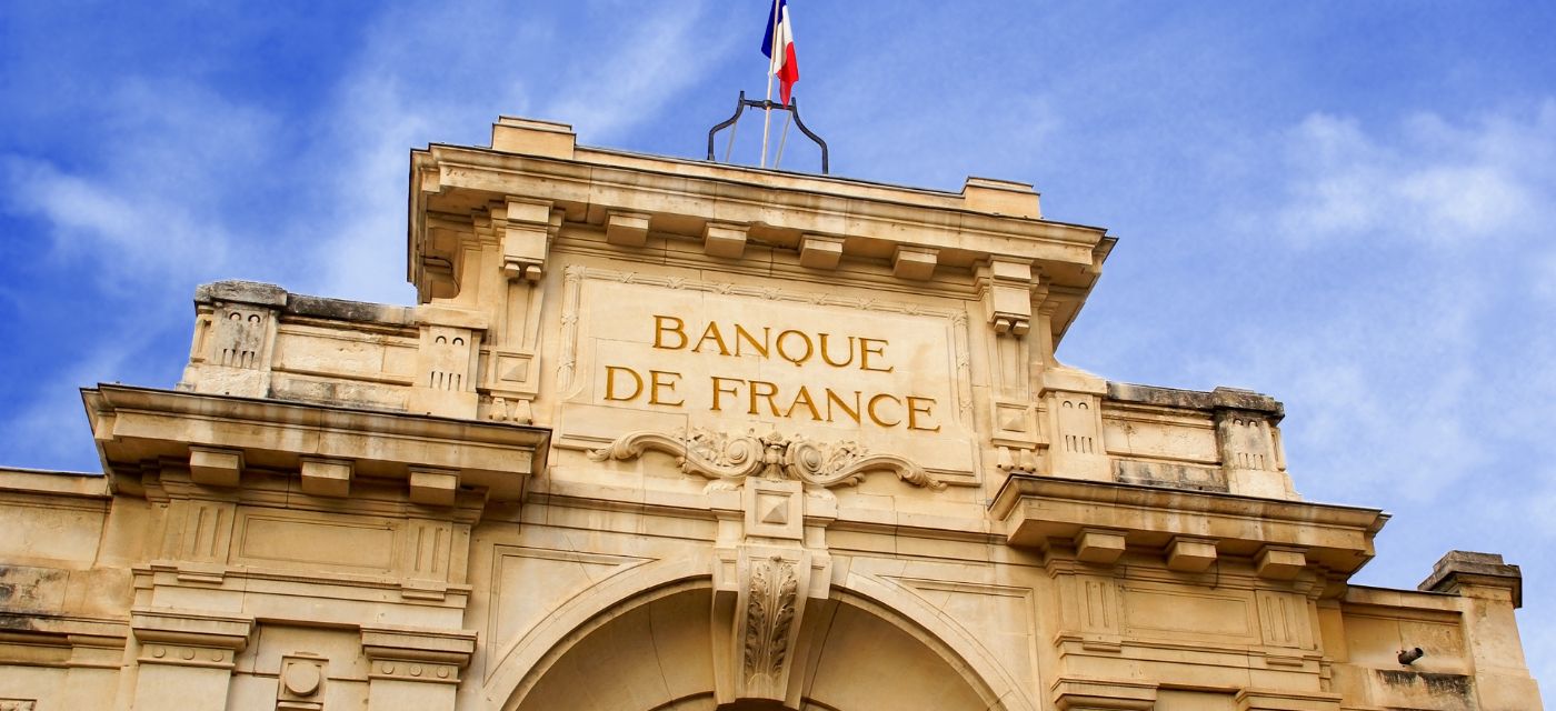 Façade de la Banque de France à Paris