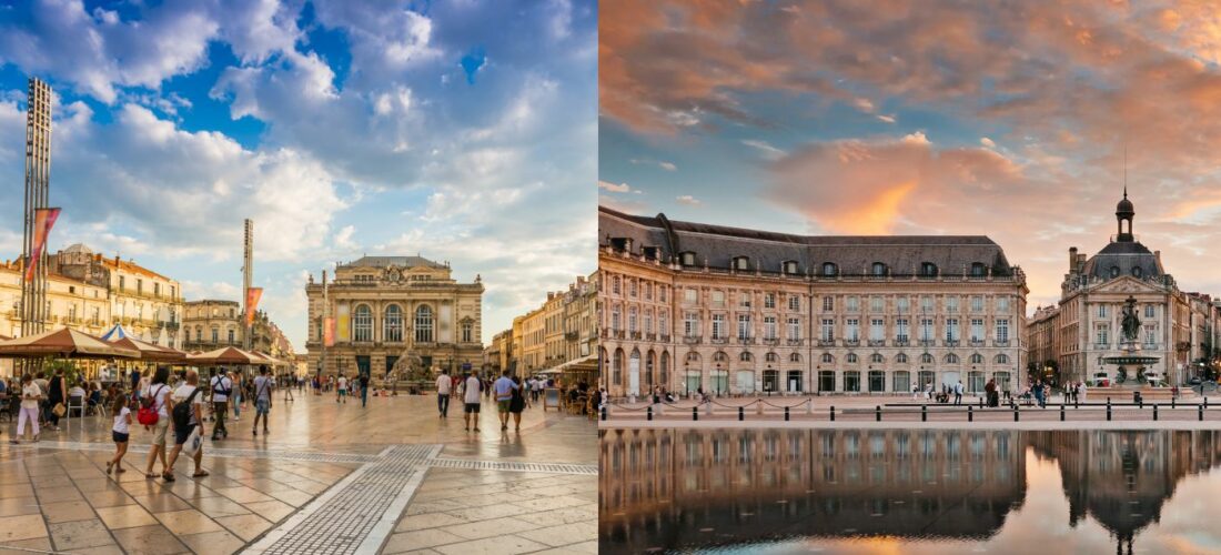 Bordeaux et Montpellier