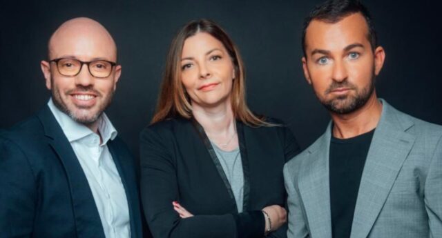 Lionel Benhamou, Véronique Baron et Gregorie Moulinier, associés de La Centrale des SCPI