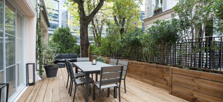 Terrasse maison à louer à Neuilly-sur-Seine