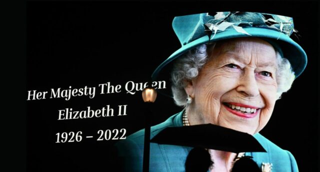 Portrait de la reine d'angleterre decedee le 8 septembre 2022.