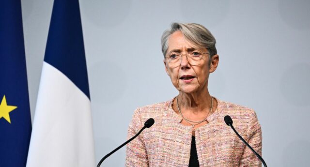 Elisabeth Borne, premier ministre lors de la présentation du plan de rénovation énergétique