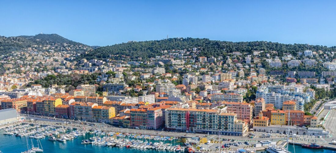 vue aérienne de la ville de Nice