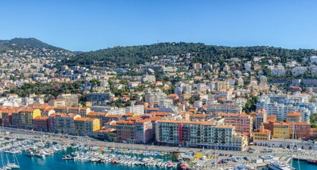 vue aérienne de la ville de Nice