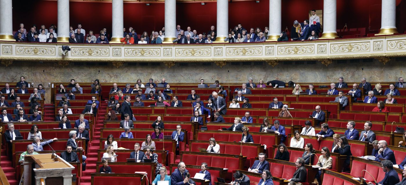 Eric Dupond Morettin garde des Sceaux à la tribune de l'Assemblée Nationale