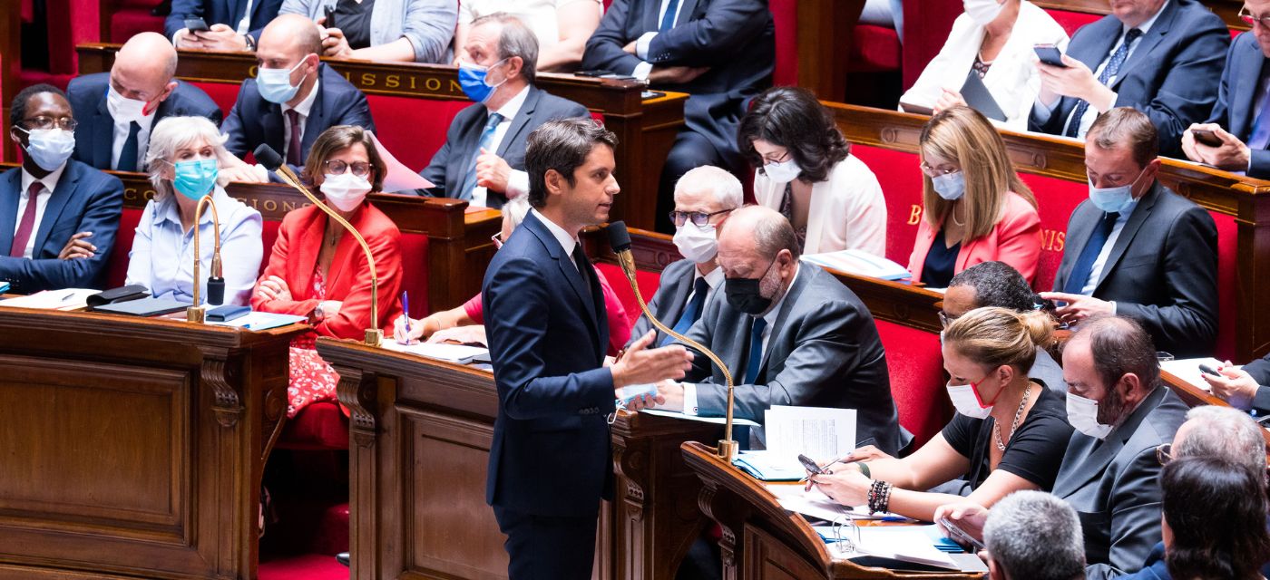 Gabriel Attal à l'Assemblée Nationale