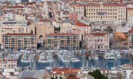 Vue du vieux port à Marseille