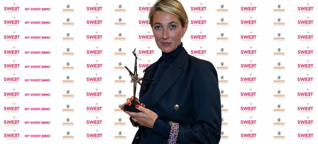Vanessa Benedic avec le Sweet Award à la main