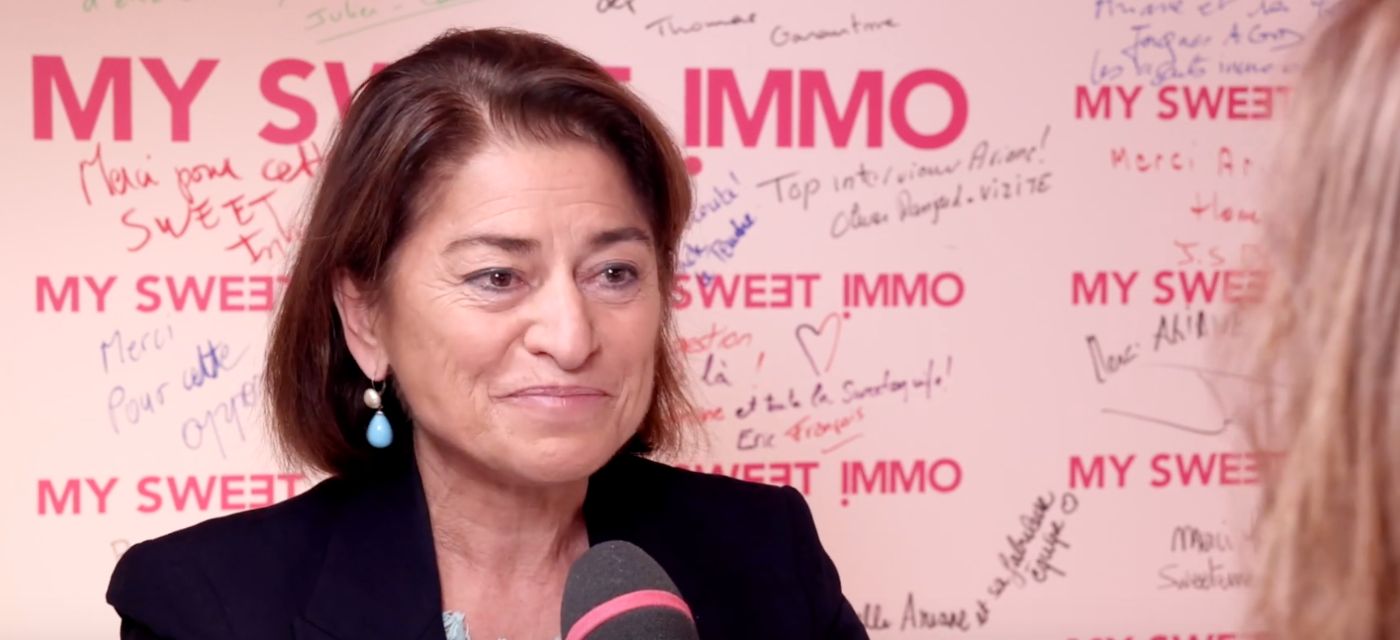 Nathalie Garcin sur le plateau de Mysweetimmo