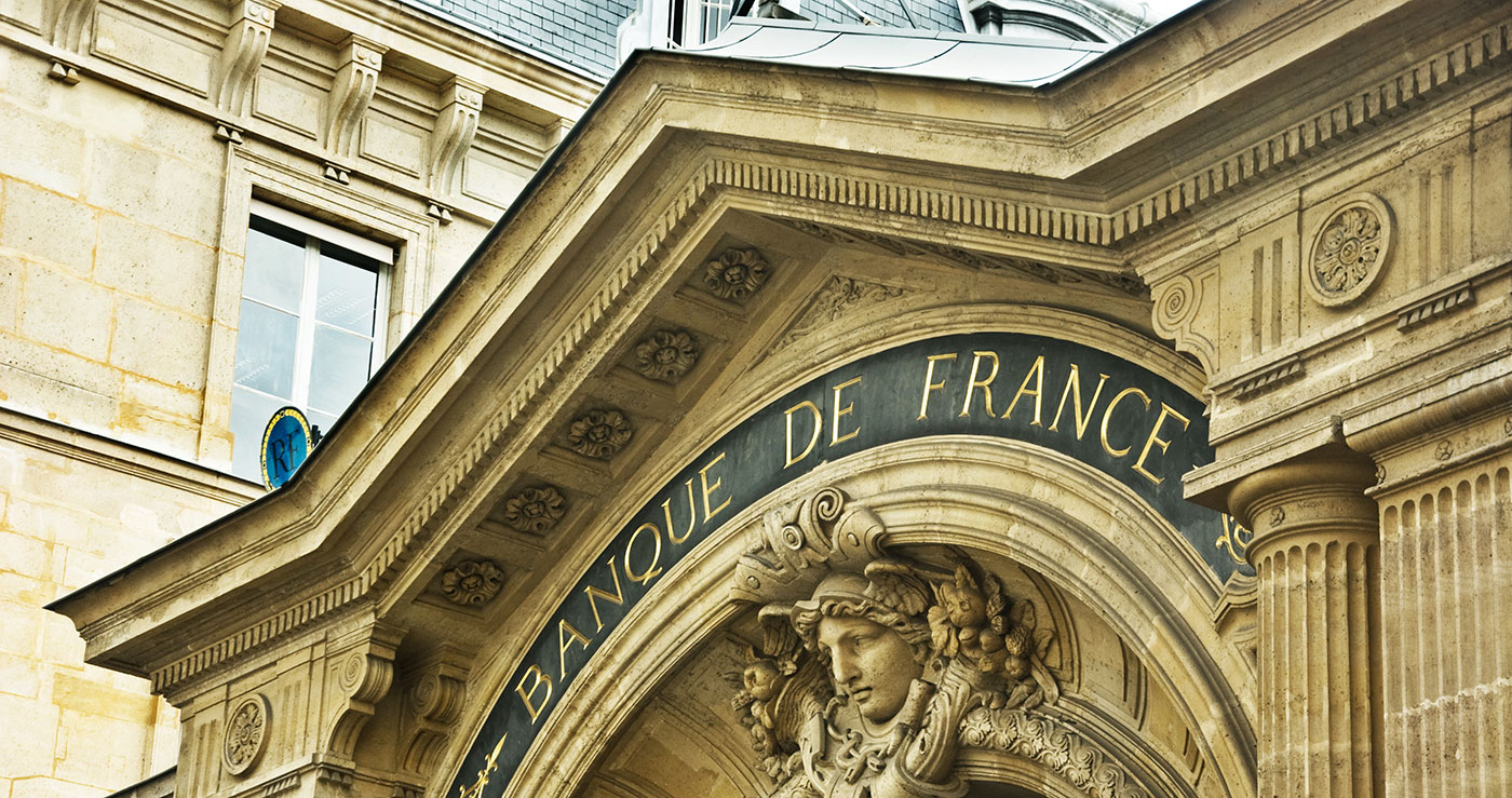 facade de l'immeuble de la Banque de France a Paris