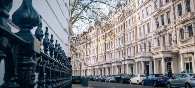 Quartier luxueux de Kensington à Londres