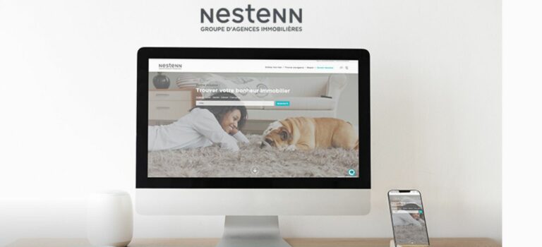 Home Page du Site Nestenn sur un ordinateur et un mobile