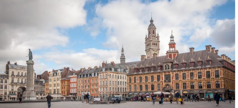 Vue du centre ville de Lille