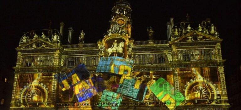 Hotel de ville de Lyon de nuit, pour illustrer le marche immobilier a Lyon