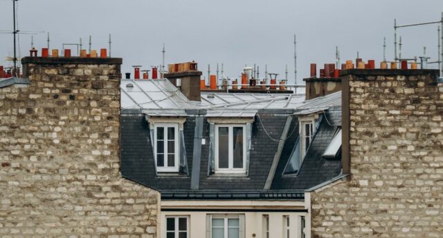 Toits parisiens d'iiembles anciens