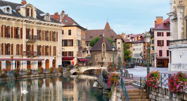 Vue de la ville d'Annecy