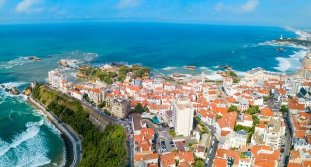 Vue panoramique de Biarritz et du littoral