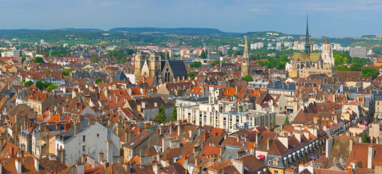 Vue aerienne de Dijon en Franche Comté