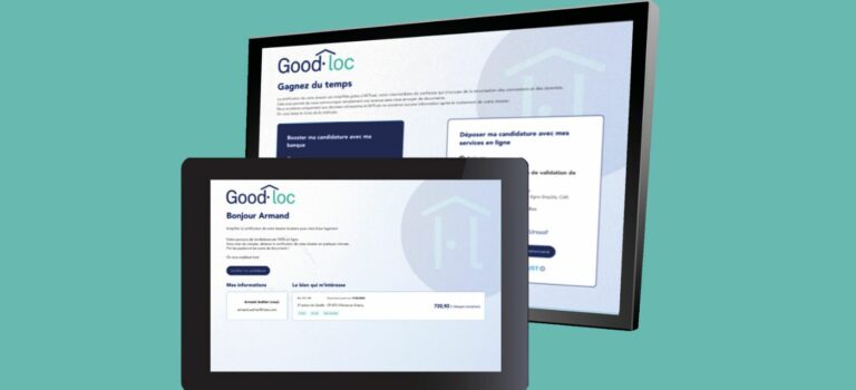 Page d'accueil du site GoodLoc de Verlingue pour la location