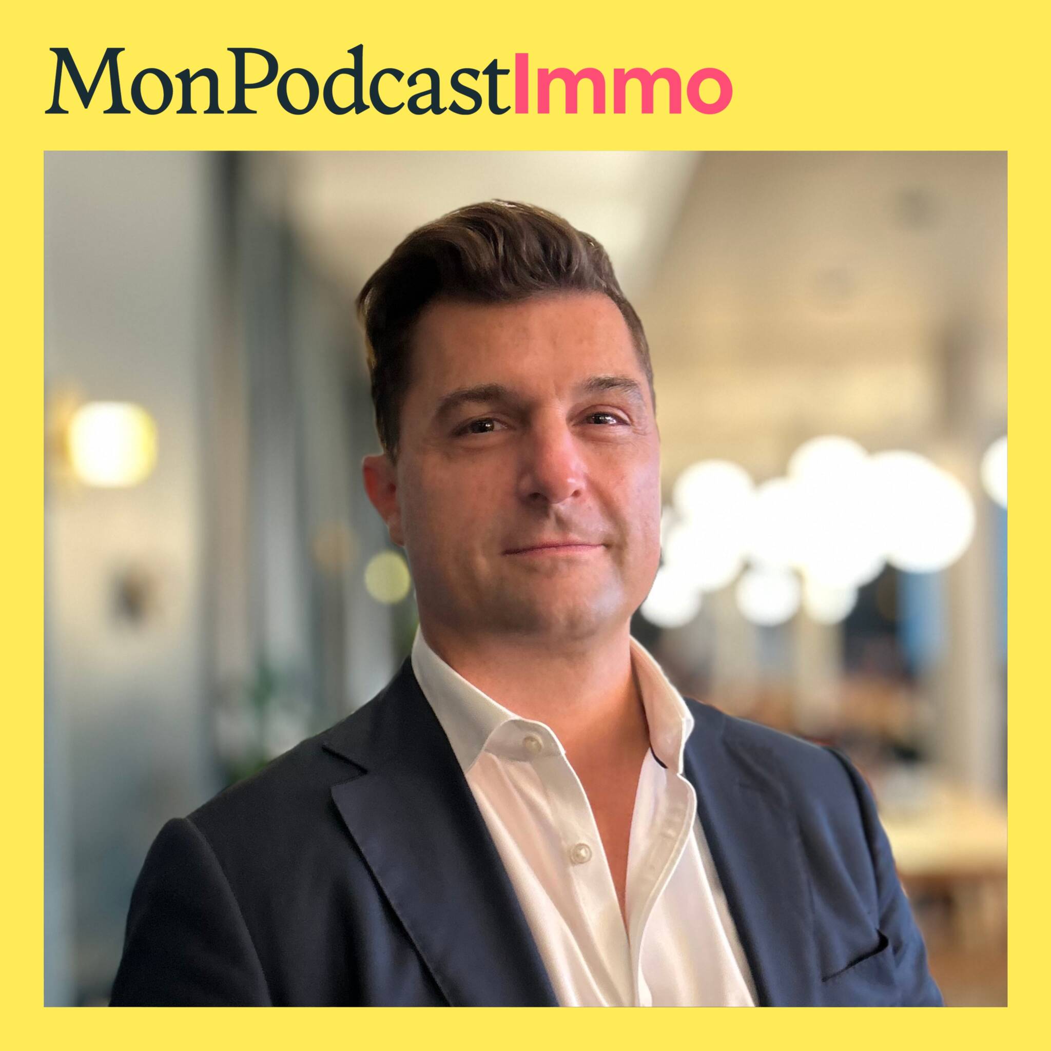 Brice Bonato, cofondateur du réseau de mandataires Sextant en couverture de de Mon Podcast Immo.
