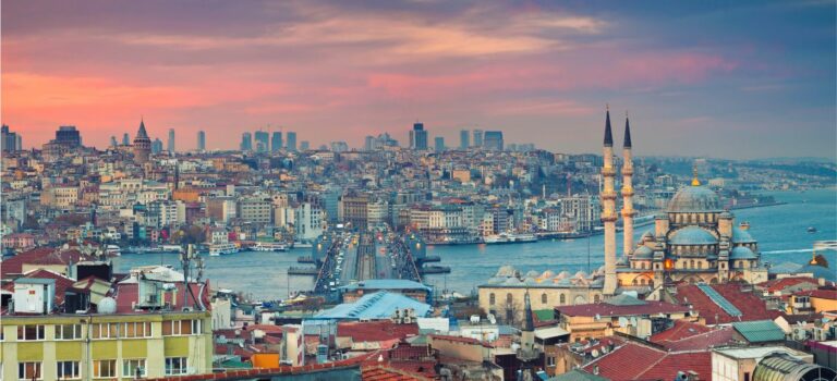 vue aérienne d'Istanbul en Turquie et du Bosphore