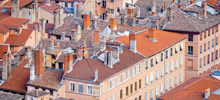 Toits d'immeubles a Lyon