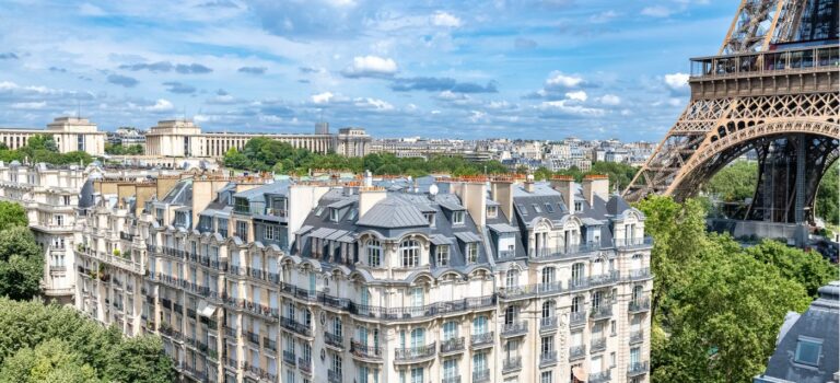 immobilier Paris vue Tour Eiffel