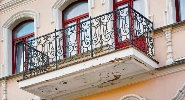 Balcon en mauvais état