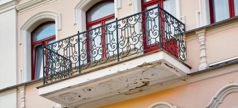 Balcon en mauvais état