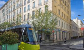 Tramway en centre de ville de Saint Etienne
