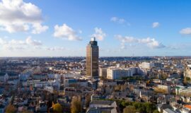 Vue aerienne de Nantes