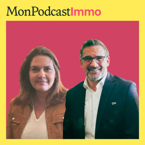 Stephane Fritz et Delphine Herman pdg de Guy Hoquet Immobilier en cover de Mon Podcast Immo
