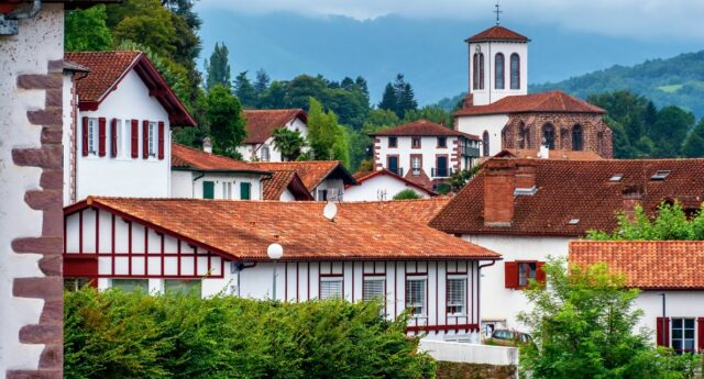 Maisons basques typiques à Saint Jean Pied de Port