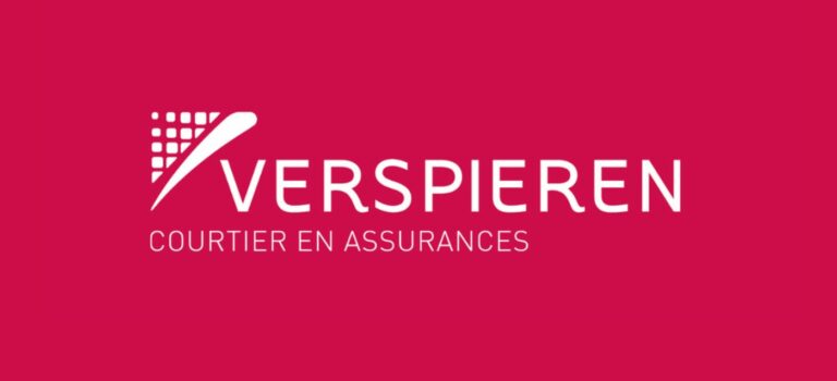 Logo Verspieren sur fond rouge