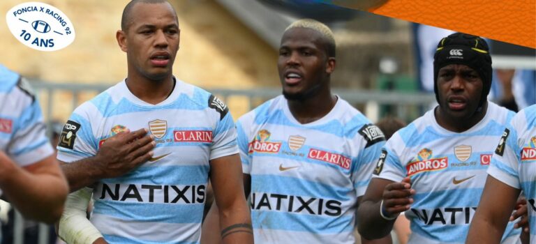 Foncia et joueurs de rugby