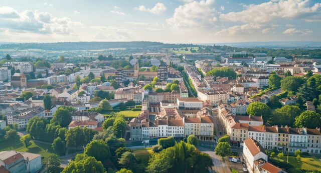 Vue aerienne de Pau