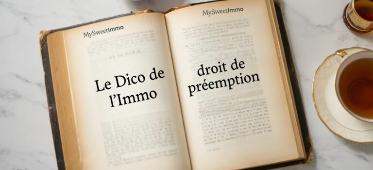 Dico de l'Immo ouvert a la page Droit de Preemption