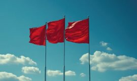 Drapeau rouge