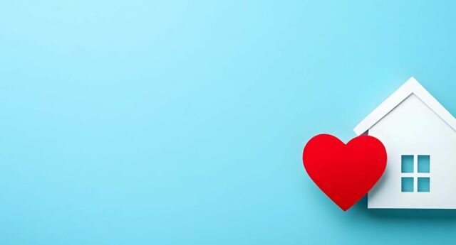 Immobilier et un coeur
