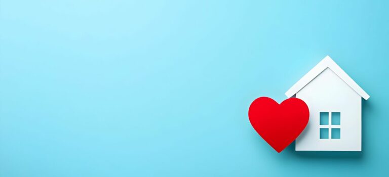 Immobilier et un coeur