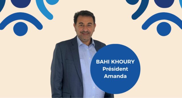 Portrait de Bahi Khoury, president de l'association d'agents immobiliers Amanda