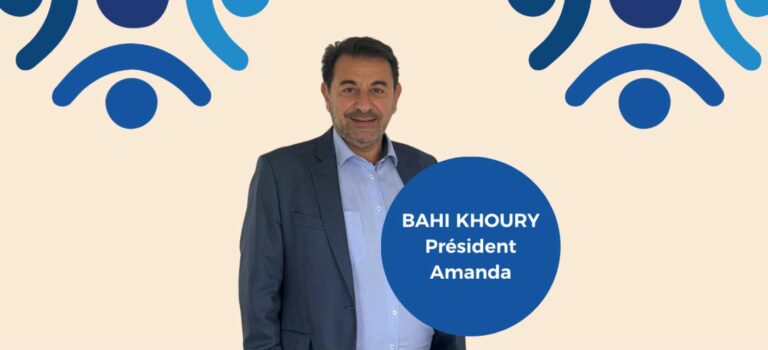 Portrait de Bahi Khoury, president de l'association d'agents immobiliers Amanda