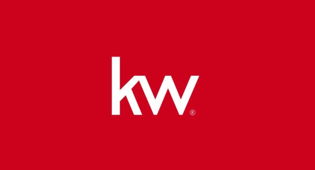 logo KW france en blanc sur fond rouge