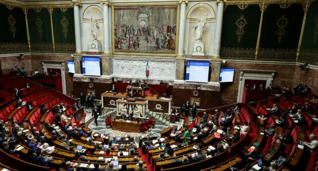 l'hemicycle de l'assemblee nationale