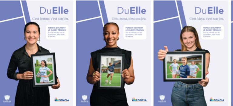 Foncia et le Racing 92 devoilent une campagne en l’honneur de celles qui font rayonner le sport féminin