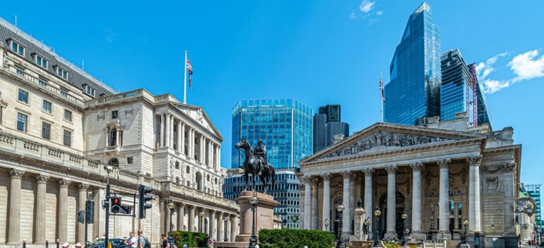 La Banque d’Angleterre et le Royal Exchange a Londres