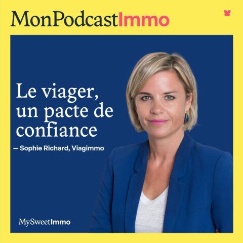 Sophie Richard en pochette de Mon Podcast Immo